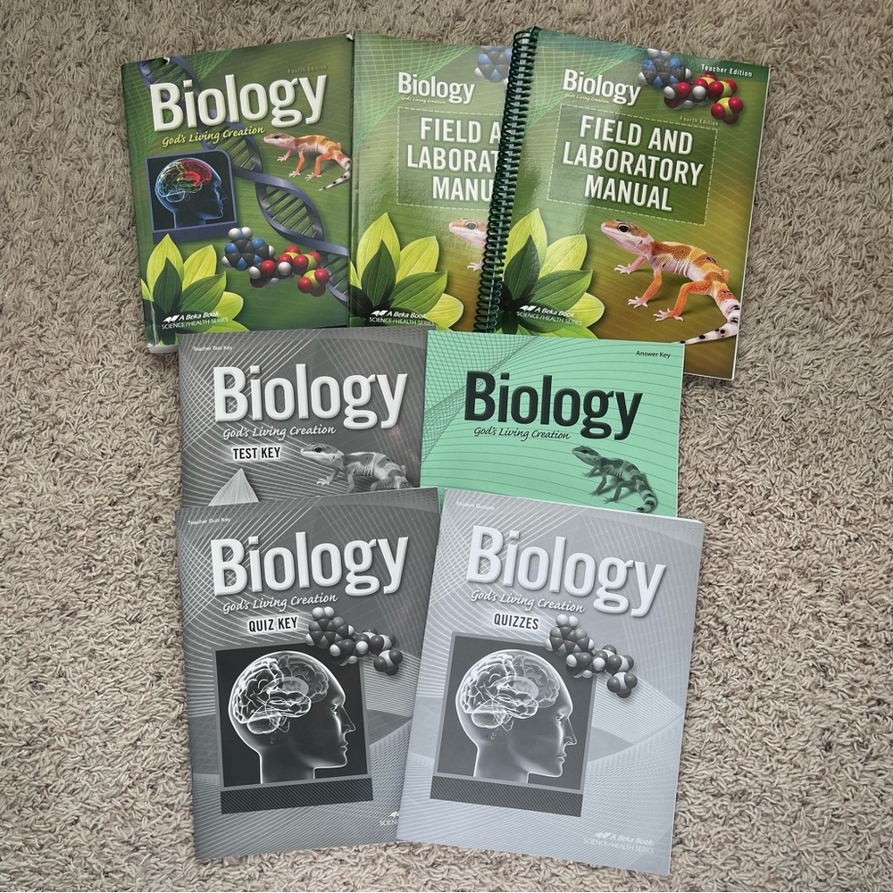 Abeka Biology 4th Edition Curriculum Set 10 Grade